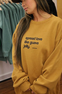  * Spread Love- Crewneck Sweater/ Mustard Brown