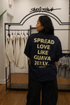 NEW- Spread love like guava jelly - Heavy weight- Navy