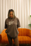 * Spread Love like Guava Jelly- Oversized Heavyweight- Mocha