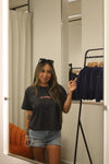 NEW- Shakas up - graphite gray crop