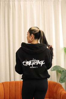  * Classic Zip Up Signature Hoodie- Black