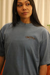 Signature blue heavy wash tee