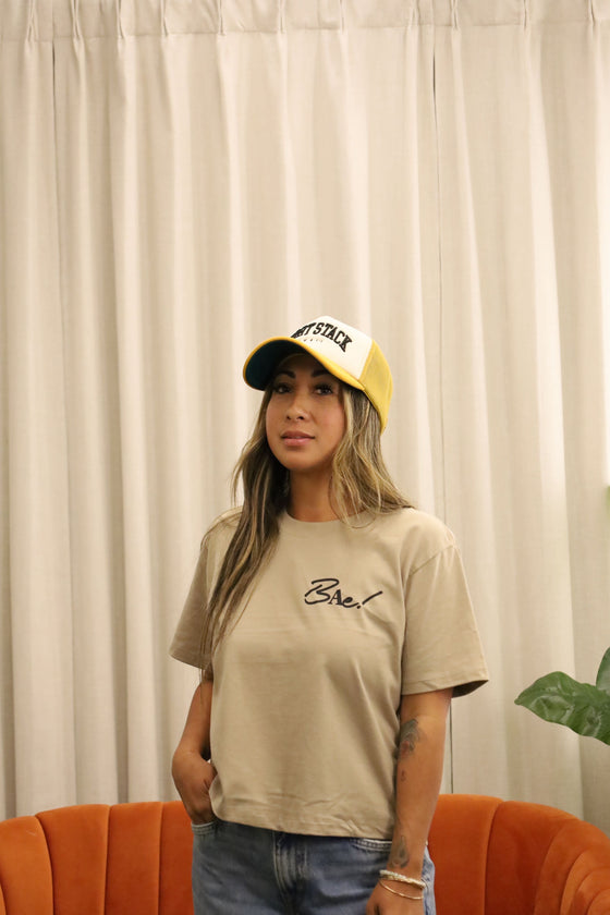 * Bae -crop - new color/ tan