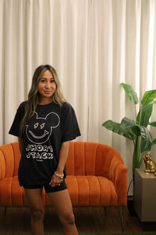  * Boo bash drop- Short stack vintage Mouse- Adult black tee