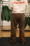 NEW- Straight-leg sweat pant - Pixel Hibiscus
