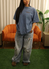 Signature blue heavy wash tee