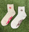 NEW SOCKS- hibiscus and short stack