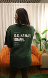 * S.S. Ohana- Oversized heavyweight- Green/Gray