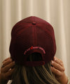 * BUJO BAE X SHORT STACK HAWAII- Collab Trucker Hat/ Maroon- Shaka Smiles Anthurium