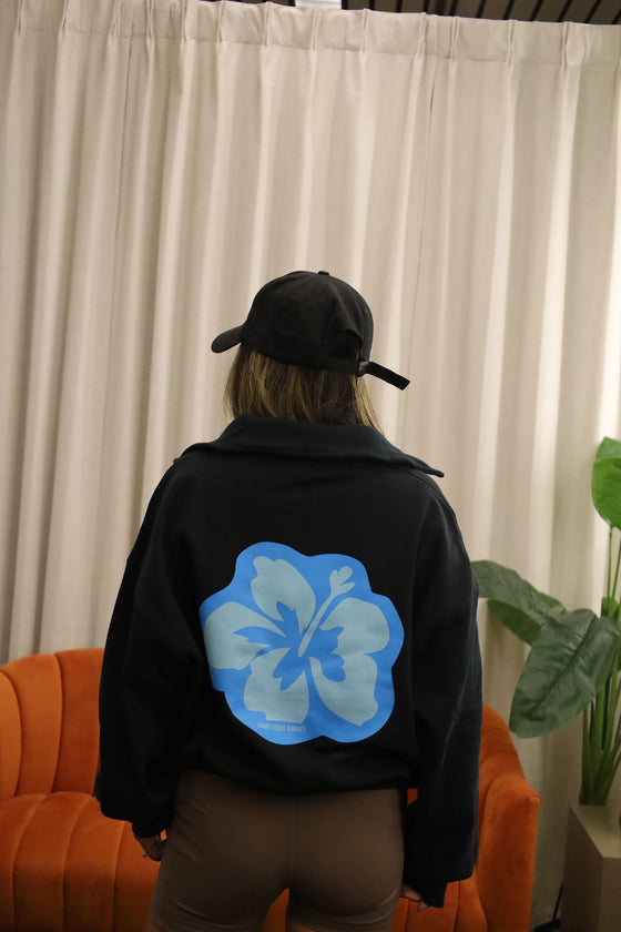 *. Limited edition - Baby blue pua- Half zip