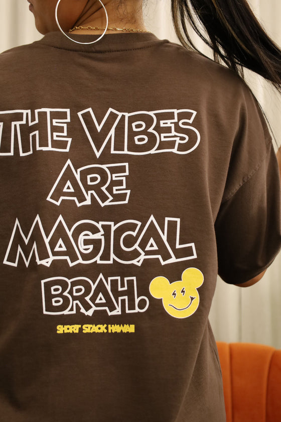 * Boo bash drop- The vibes are magical brah- Adults Brown