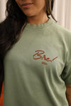 BIG HILO ENERGY - HEAVY WEIGHT TEE- GREEN